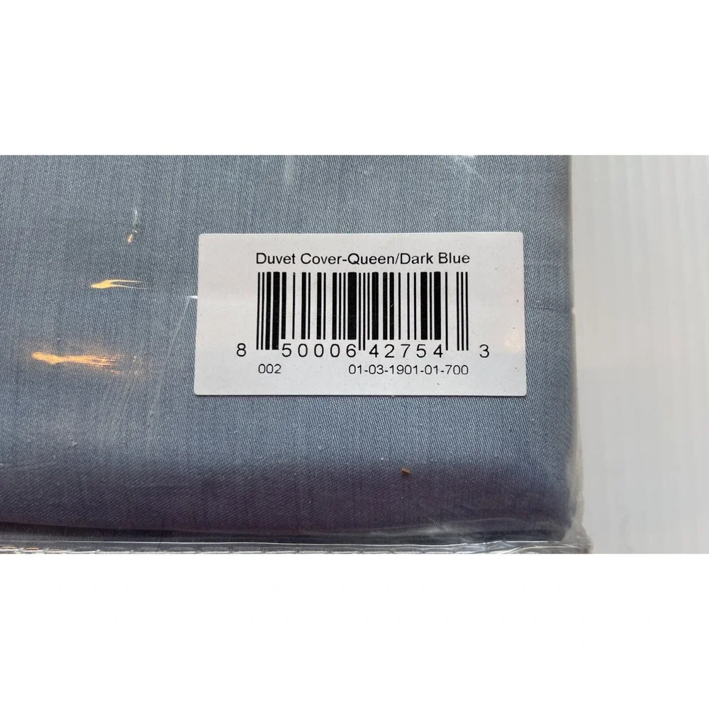 Buffy Breeze Dark Blue Eucalyptus Tencel Lyocell Full Queen Size Duvet Cover nip